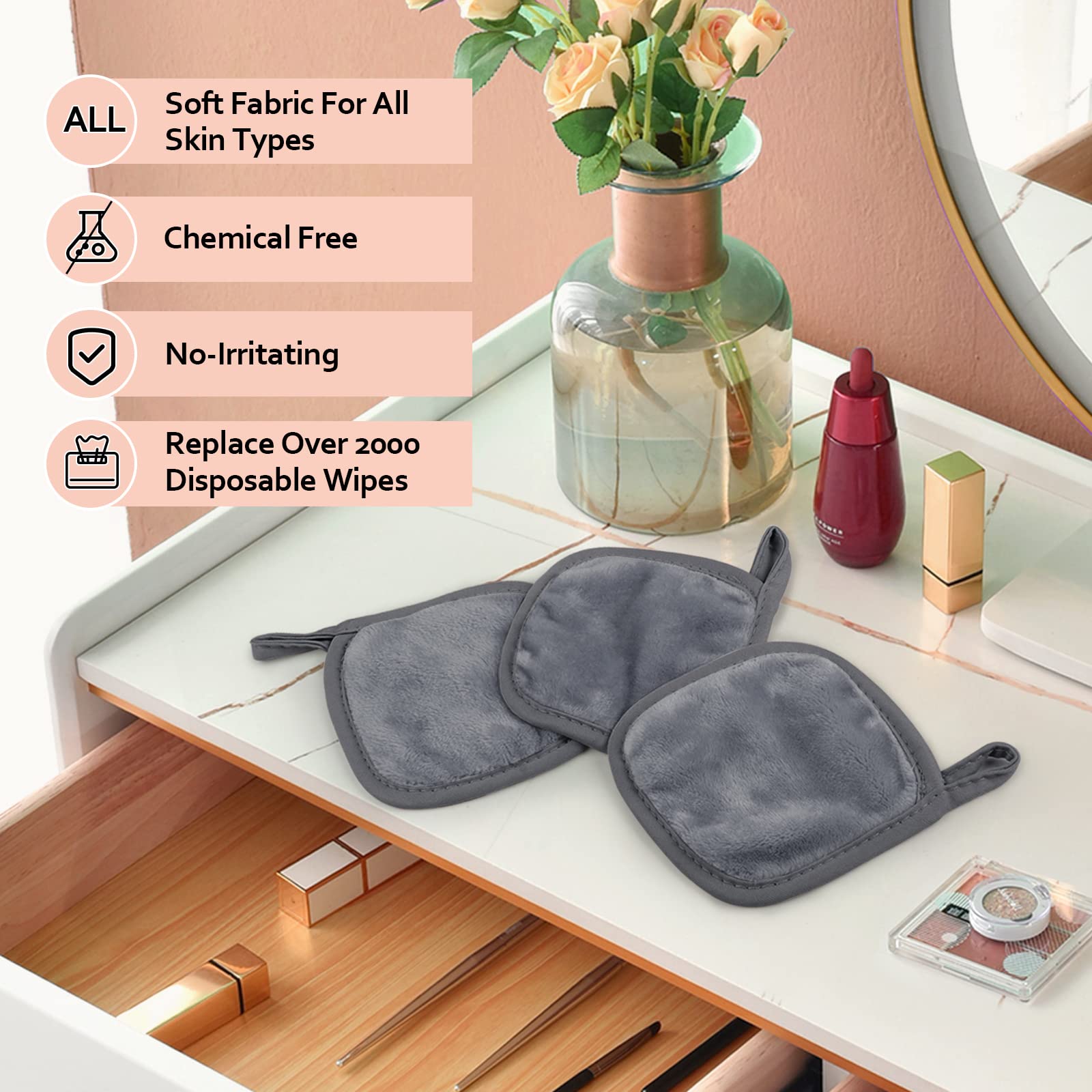 HOMEXCEL cloth in hand demonstrating compact 5x5 inch size and portability