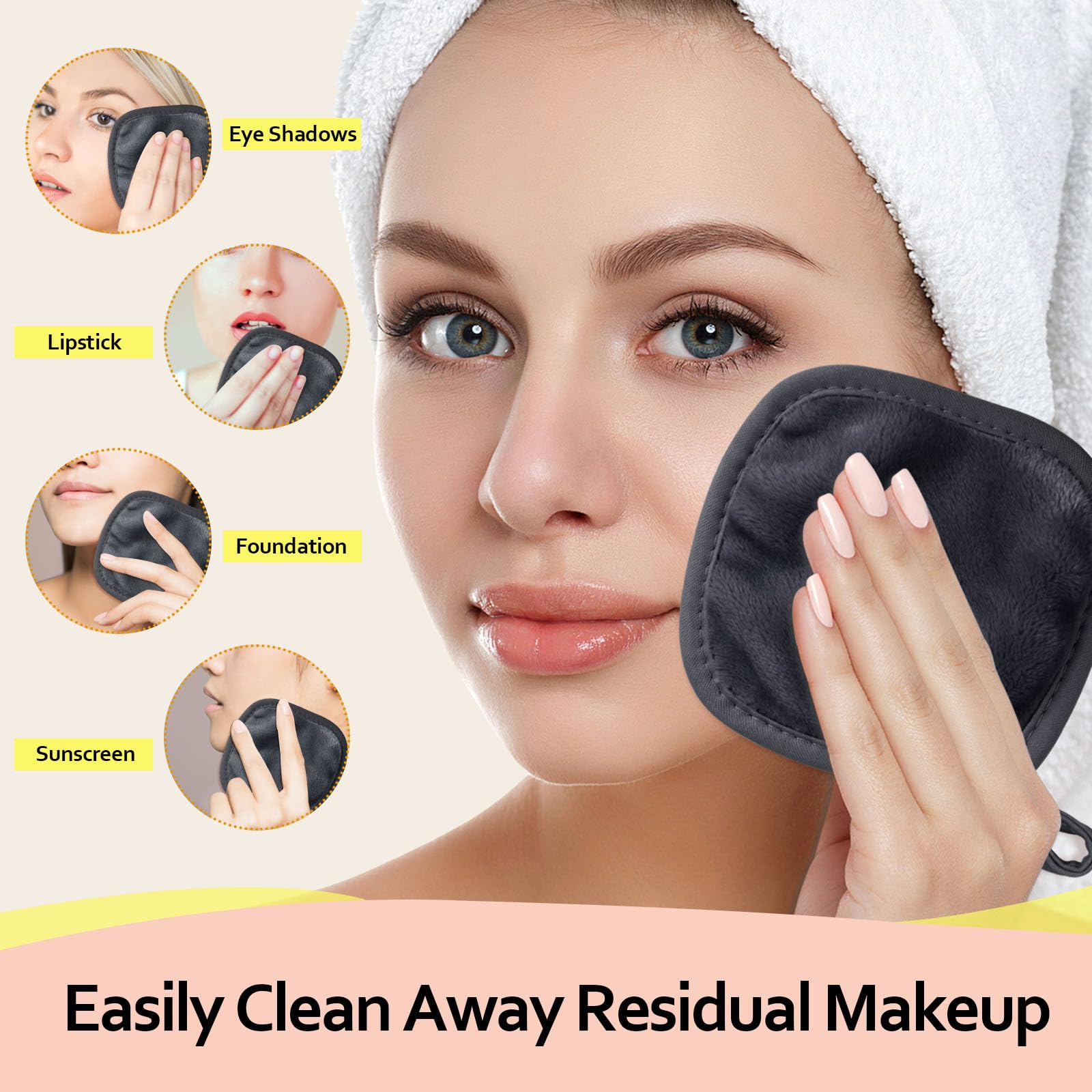 HOMEXCEL dual-sided detail showing plush and smooth faces for cleaning