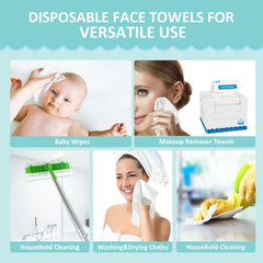 HOMEXCEL towel on compostable bin representing biodegradable disposal benefit