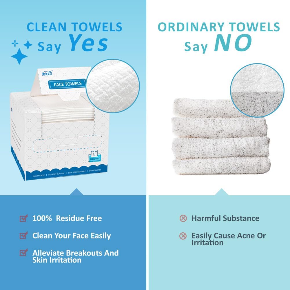 HOMEXCEL stacked towels displaying thickness and ready-to-use convenience