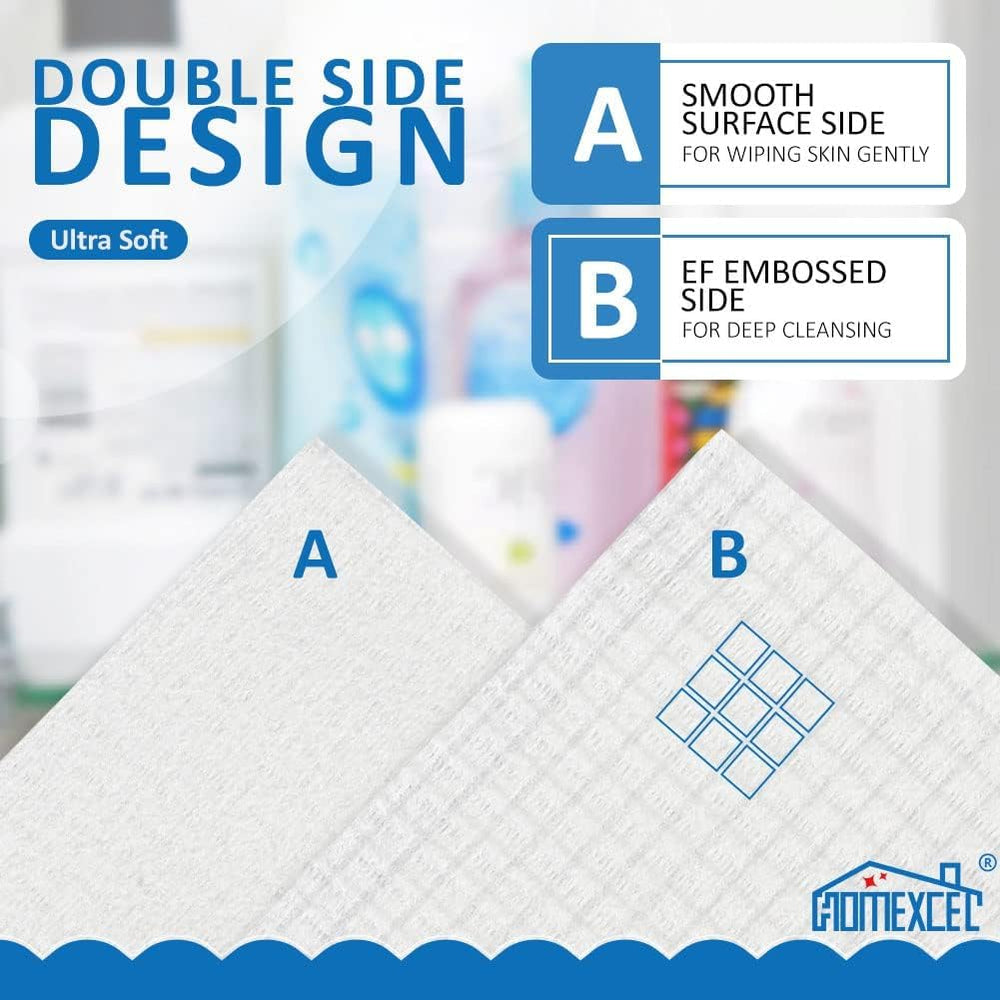 HOMEXCEL fabric detail showing lint-free surface and residue-free finish