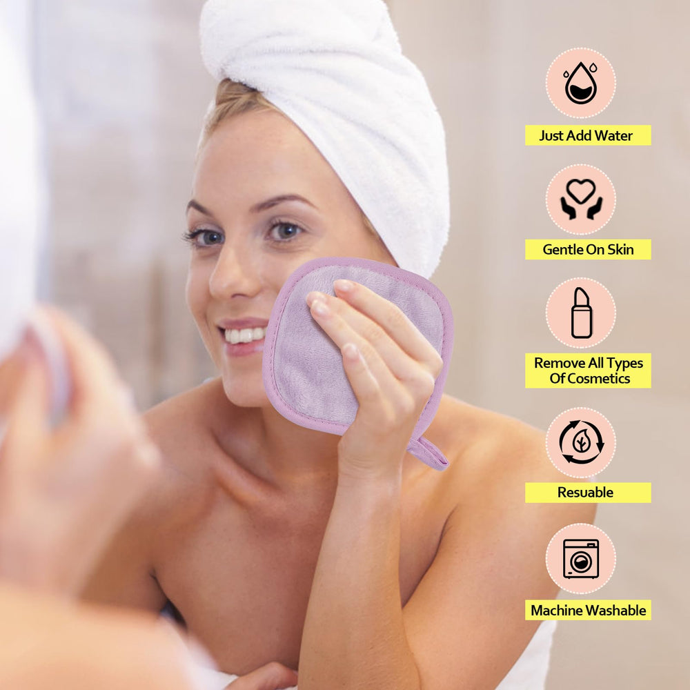 HOMEXCEL travel pouch with cloths ready for trips for portable cleansing