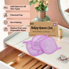 HOMEXCEL damp cloth showing strong absorbency to remove makeup effectively