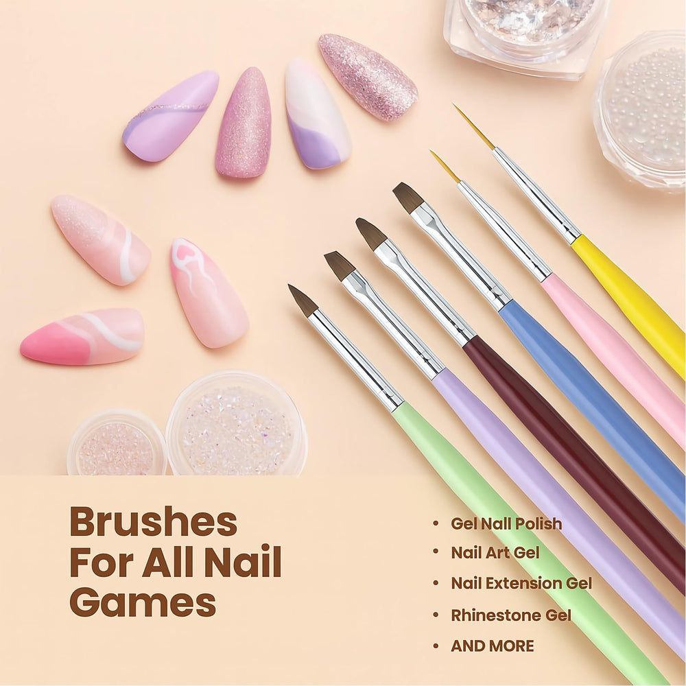 HomTop brushes in use held by a manicurist demonstrating control and fast tool switching
