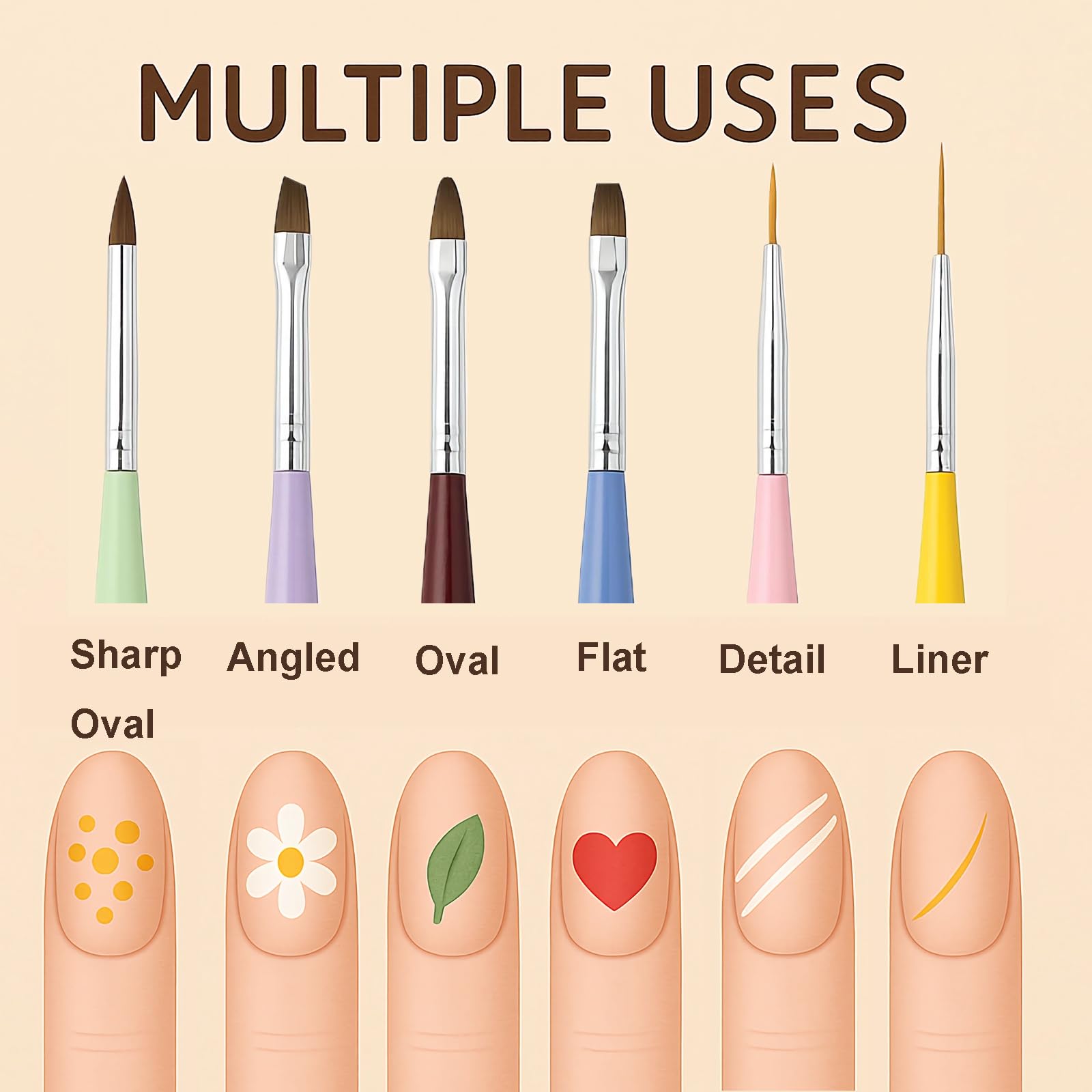 HomTop close-up of synthetic bristles showing smooth texture and precise taper for clean lines
