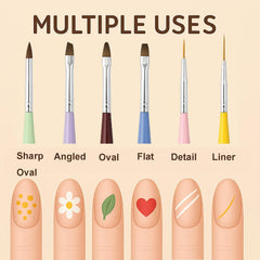 HomTop close-up of synthetic bristles showing smooth texture and precise taper for clean lines