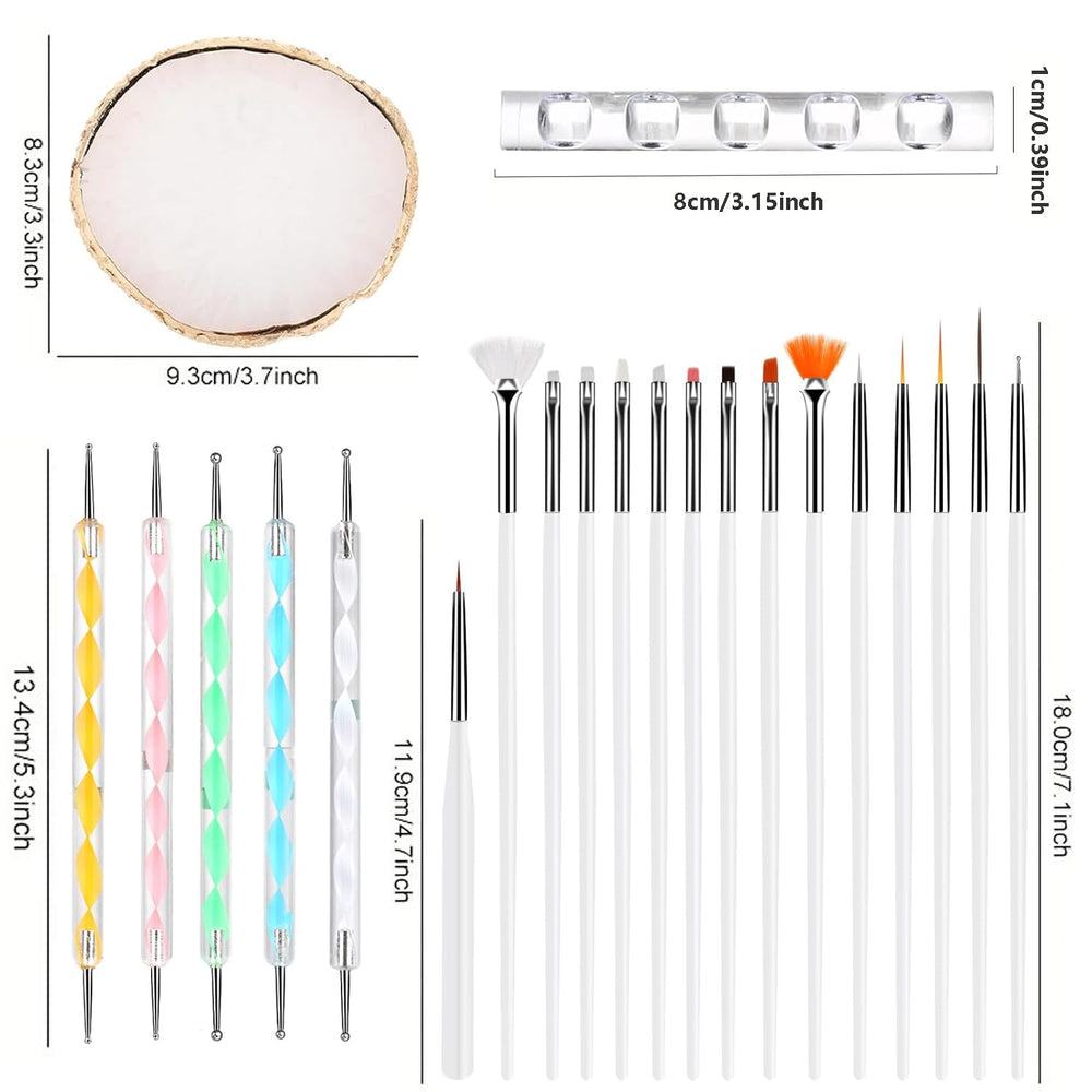 HomTop layout of double-ended dotting tools showing dual-function versatility