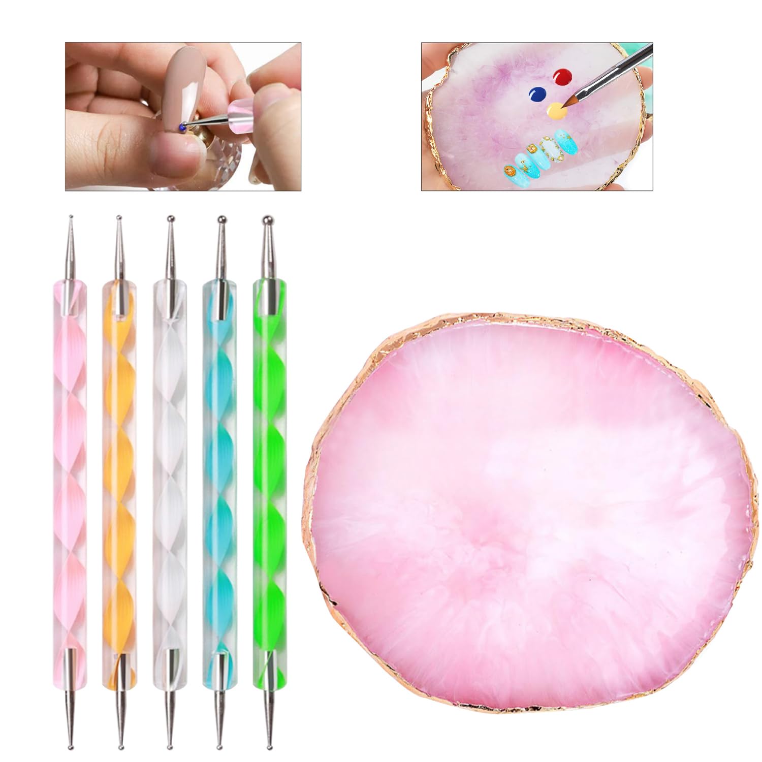 HomTop dual-ended dotting tools displayed highlighting multiple tip sizes