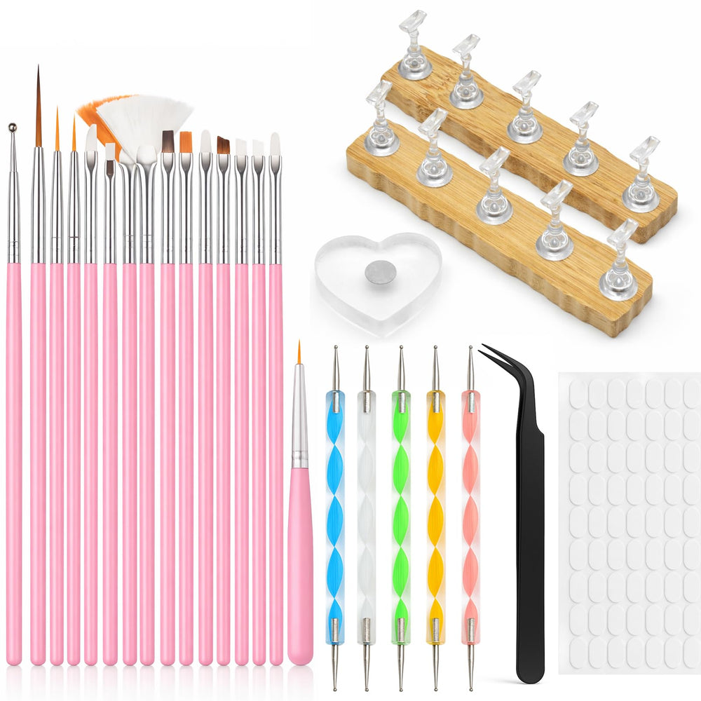 homtop front packaging and tools showing full kit for organized nail design