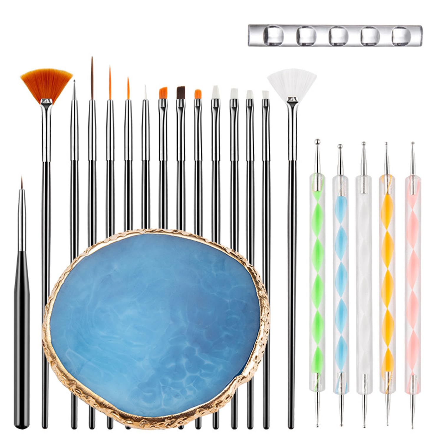 HomTop front packaging showing the full 22-piece kit and contents