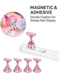HomTop magnetic nail peg close-up showing secure hold for painting