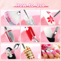 HomTop nail artist using tools in a salon setting for efficient professional results