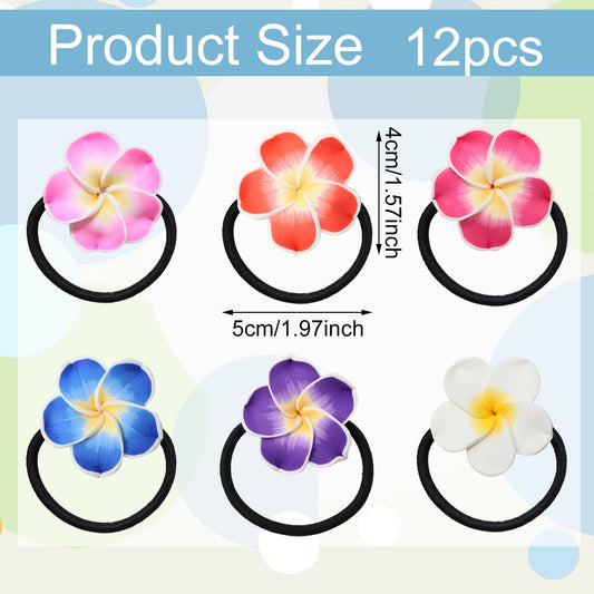Honbay close-up of polymer clay frangipani petal texture, durable realistic detail