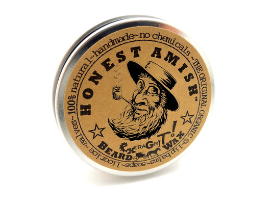 Honest Amish extra grit texture close-up revealing wax consistency for strong hold