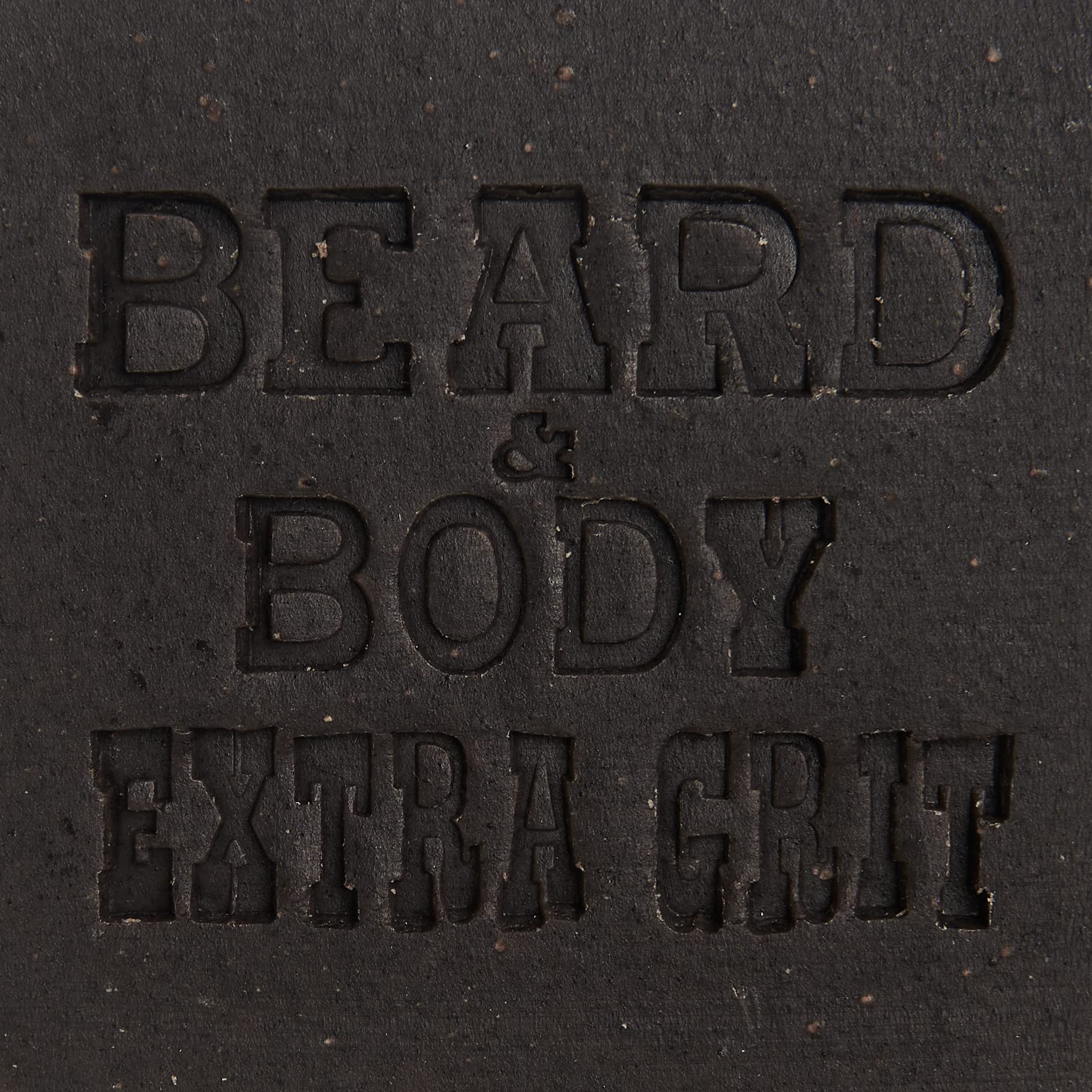 Honest Amish soap being applied to a beard demonstrating effective deep cleaning