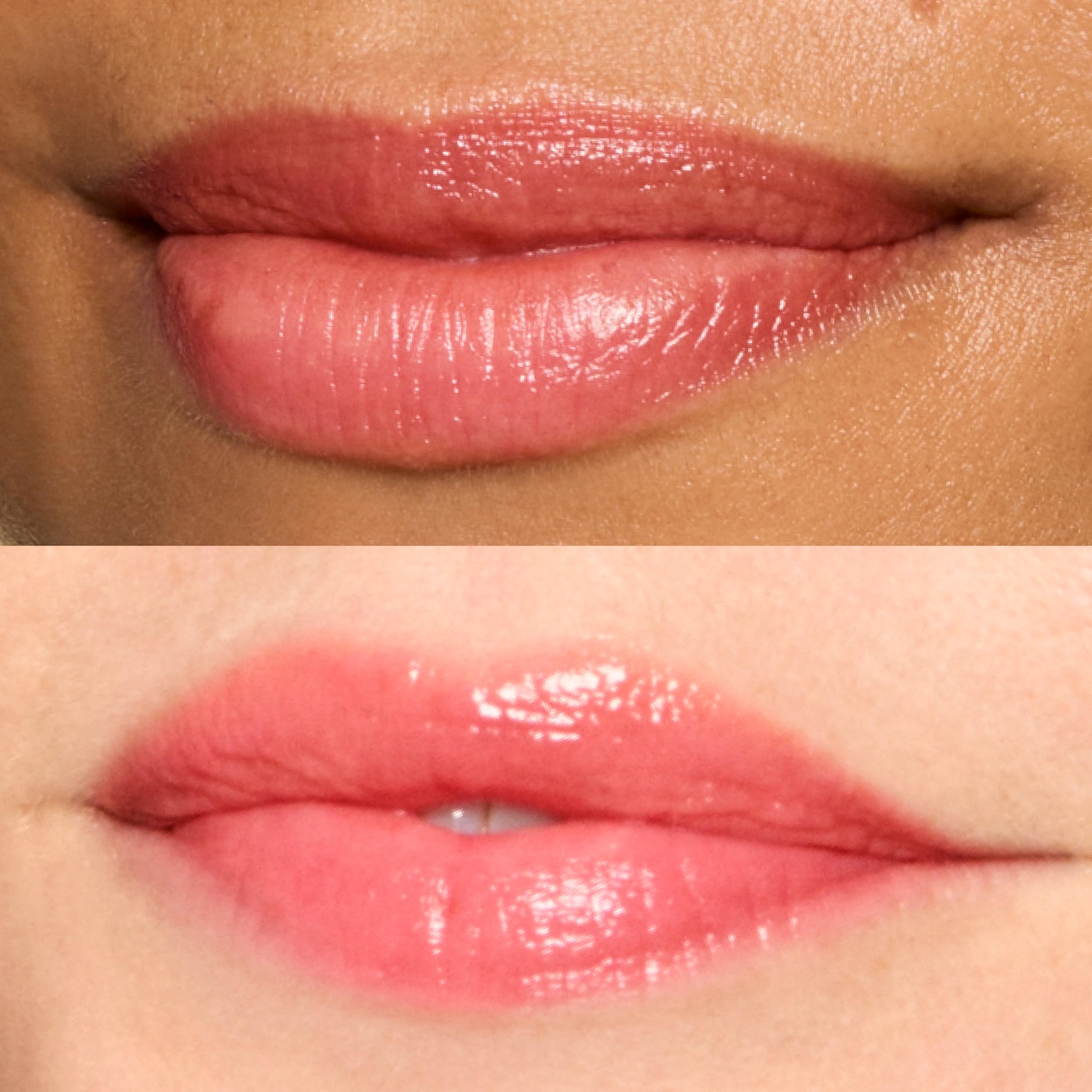 Honest Beauty Blood Orange swatch on skin showing juicy tint payoff