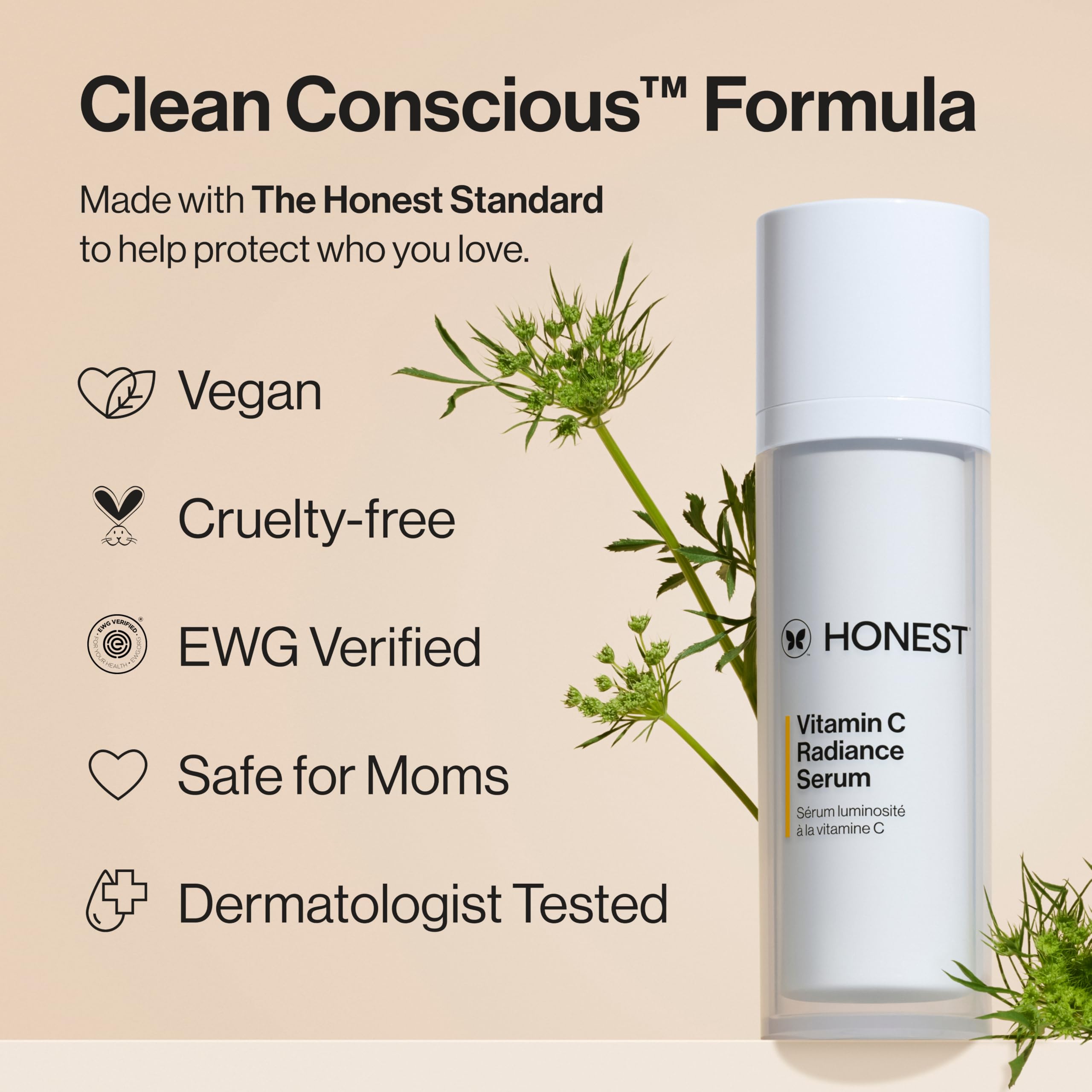 Honest Beauty applied on hand demonstrating quick absorption and hydrating feel