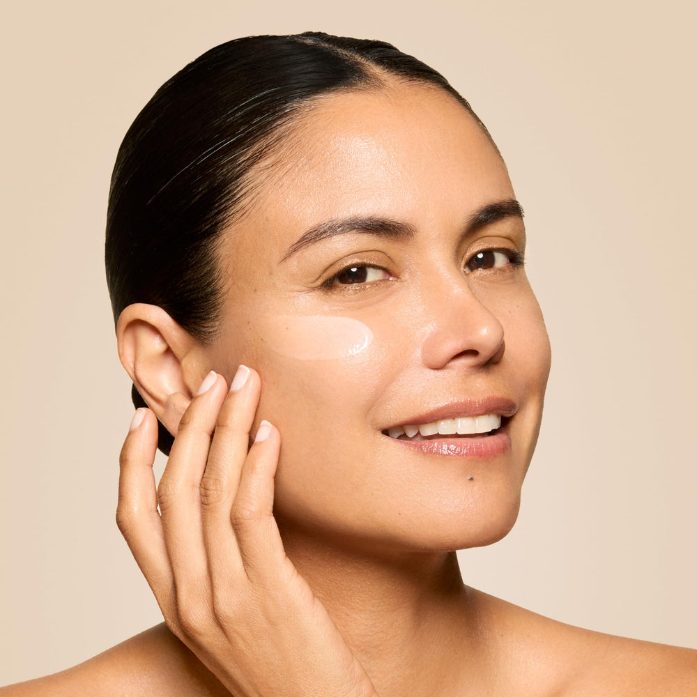 Honest Beauty on a bathroom counter in morning routine scene showing daily use benefit