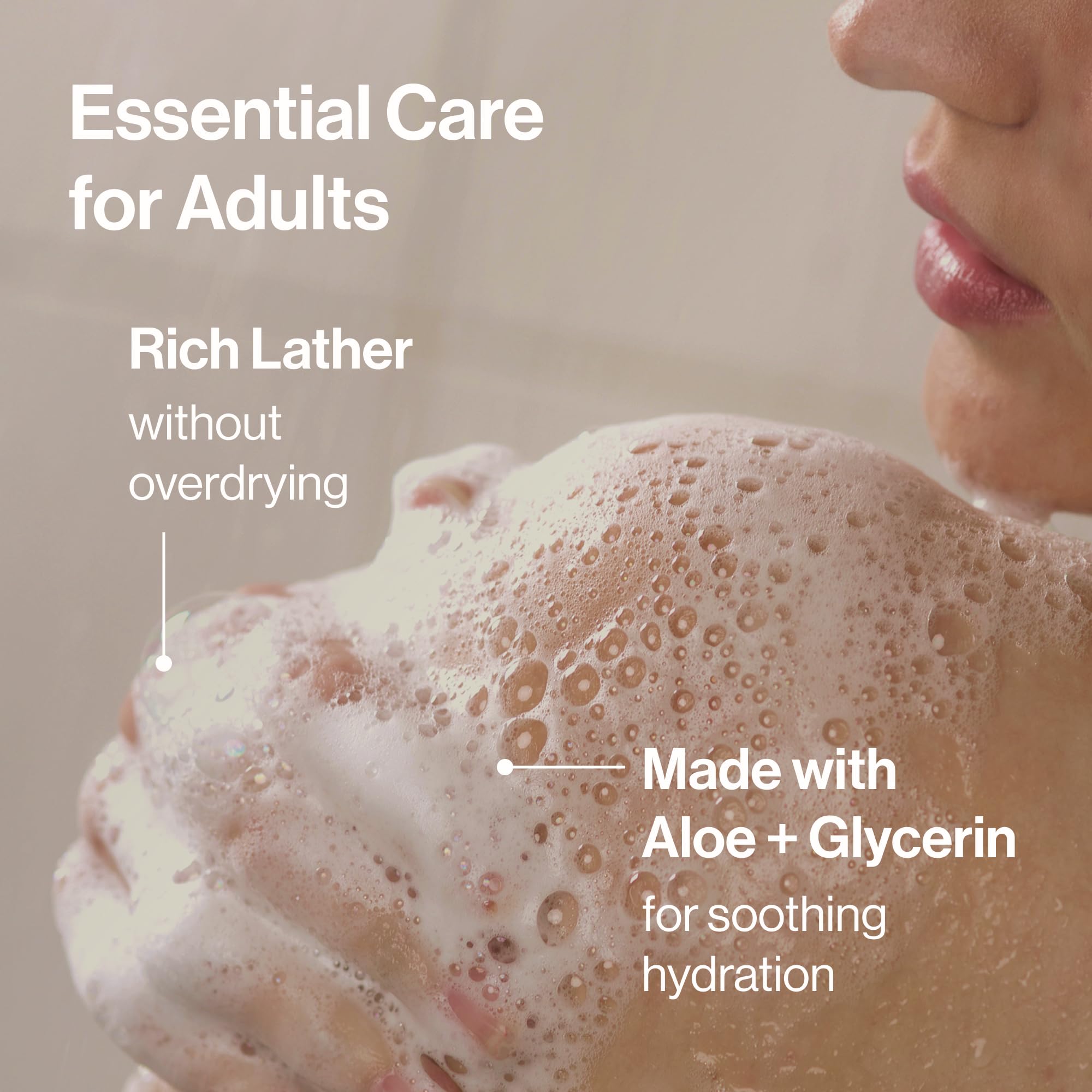 Family using The Honest Company product in bath conveying gentle care and shared bathtime