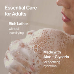Family using The Honest Company product in bath conveying gentle care and shared bathtime