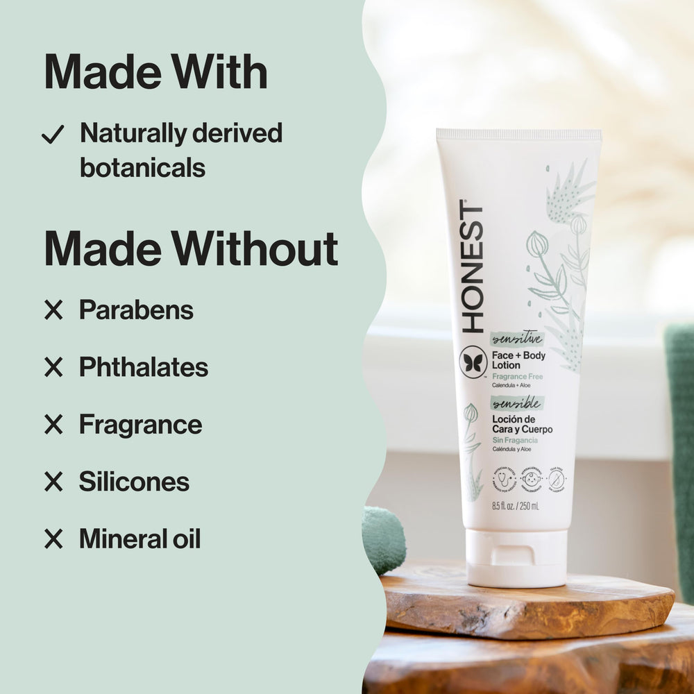 The Honest Company safflower and jojoba ingredients blend highlighting natural nourishment