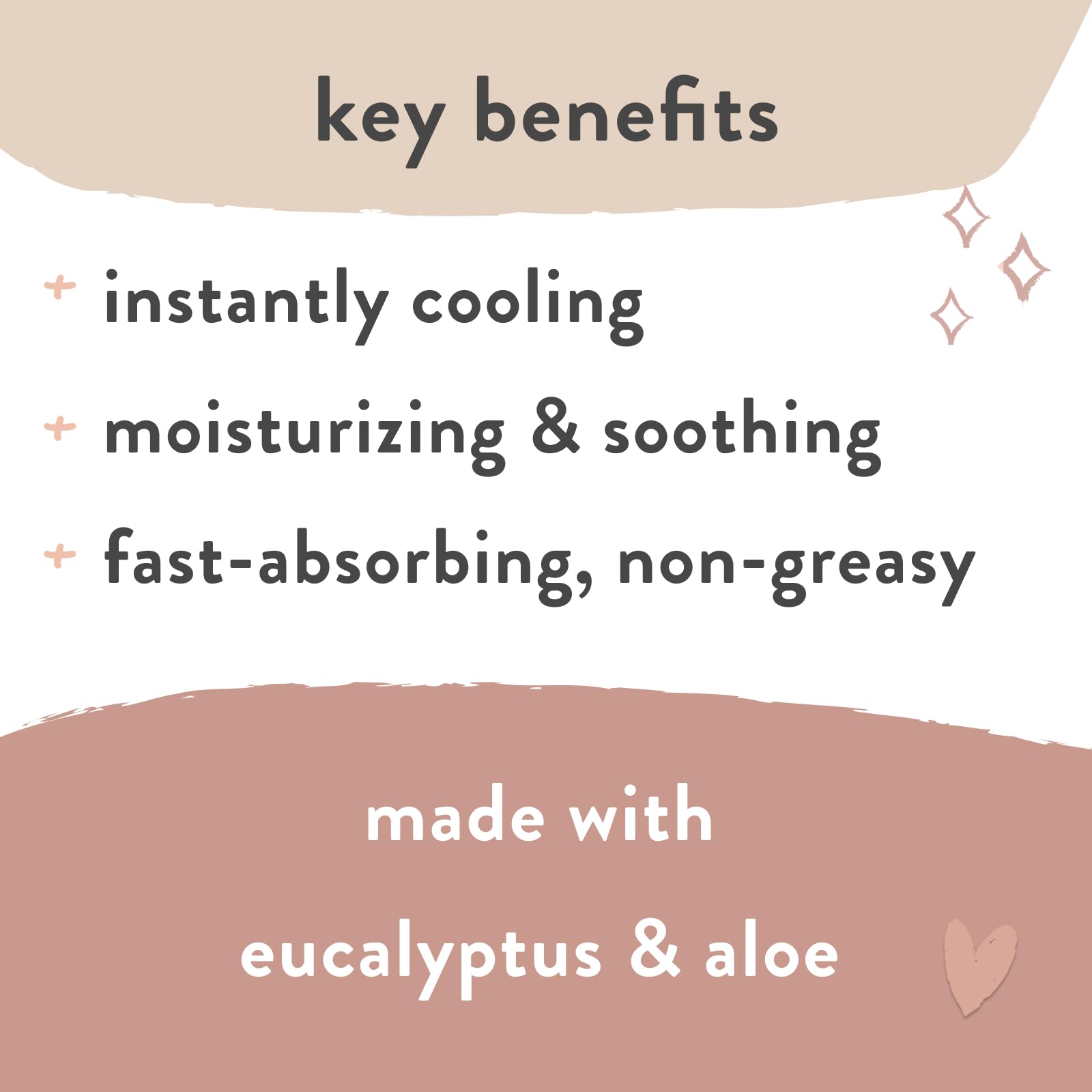 The Honest Company being applied to a pregnant belly for cooling, soothing relief