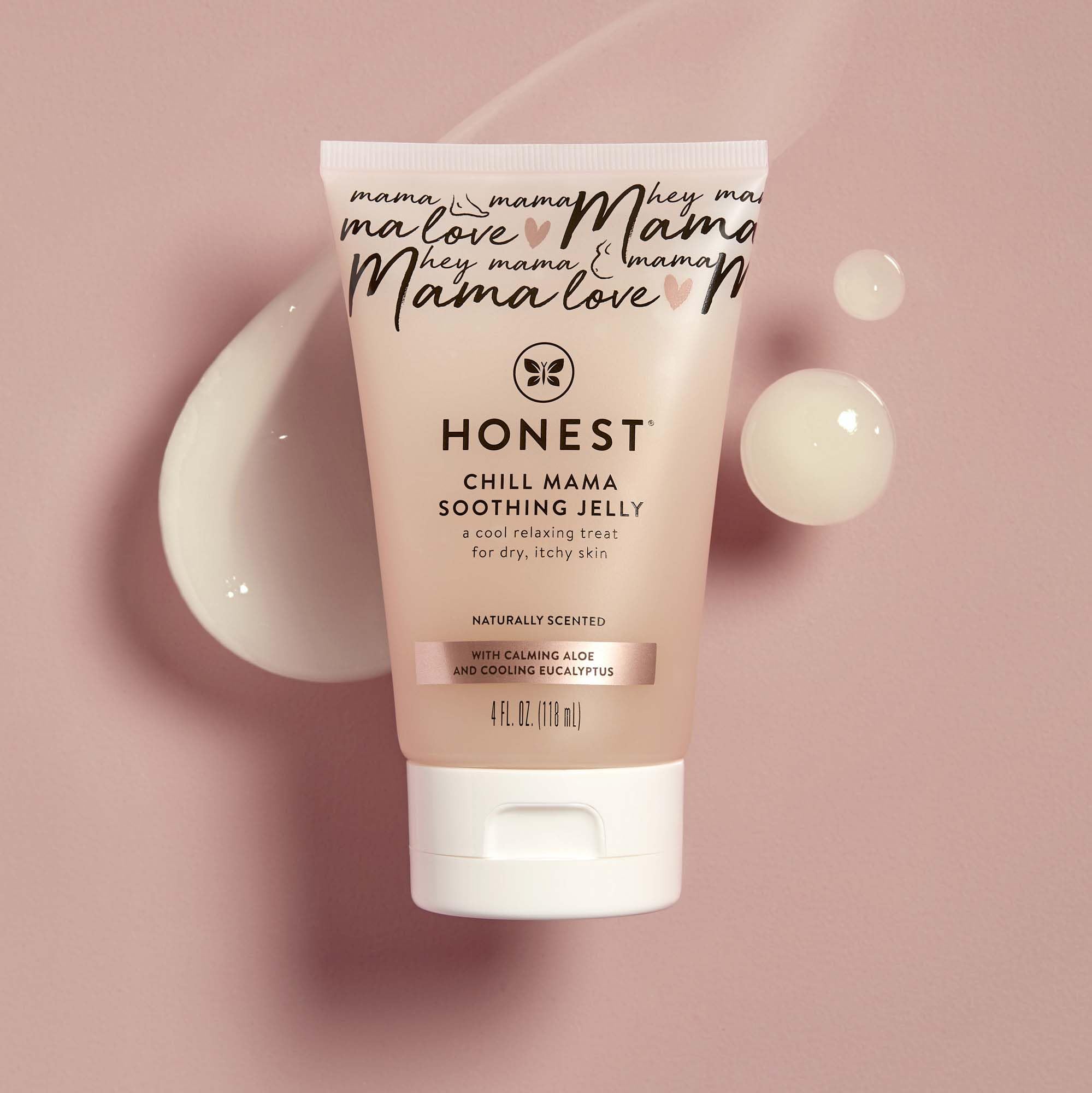 The Honest Company gel texture close up illustrating lightweight, non-greasy feel