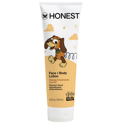 The Honest Company front bottle showing Orange Creamsicle scent and benefits