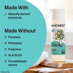 The Honest Company creamy lather texture closeup demonstrating gentle, non‑stripping foam