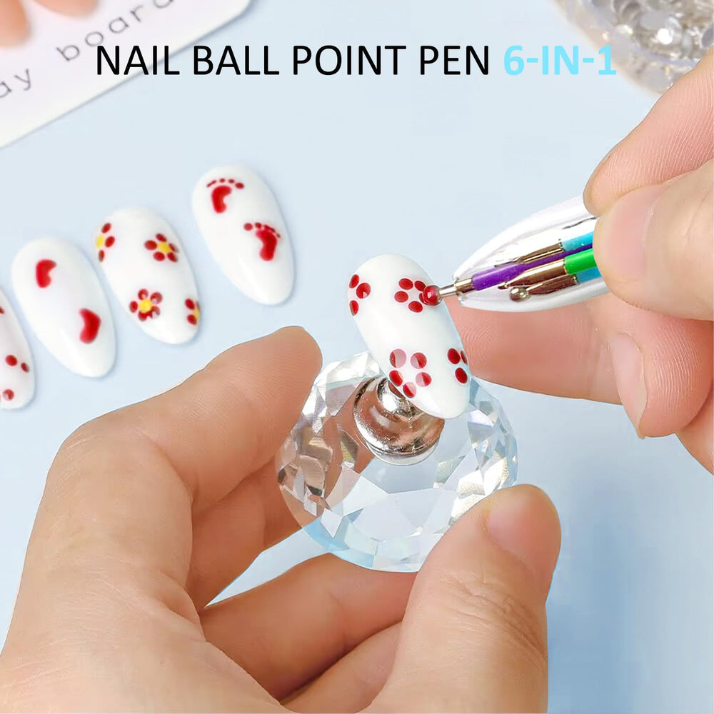 Honey Joy pen creating neat dots on wet nail polish for clean designs