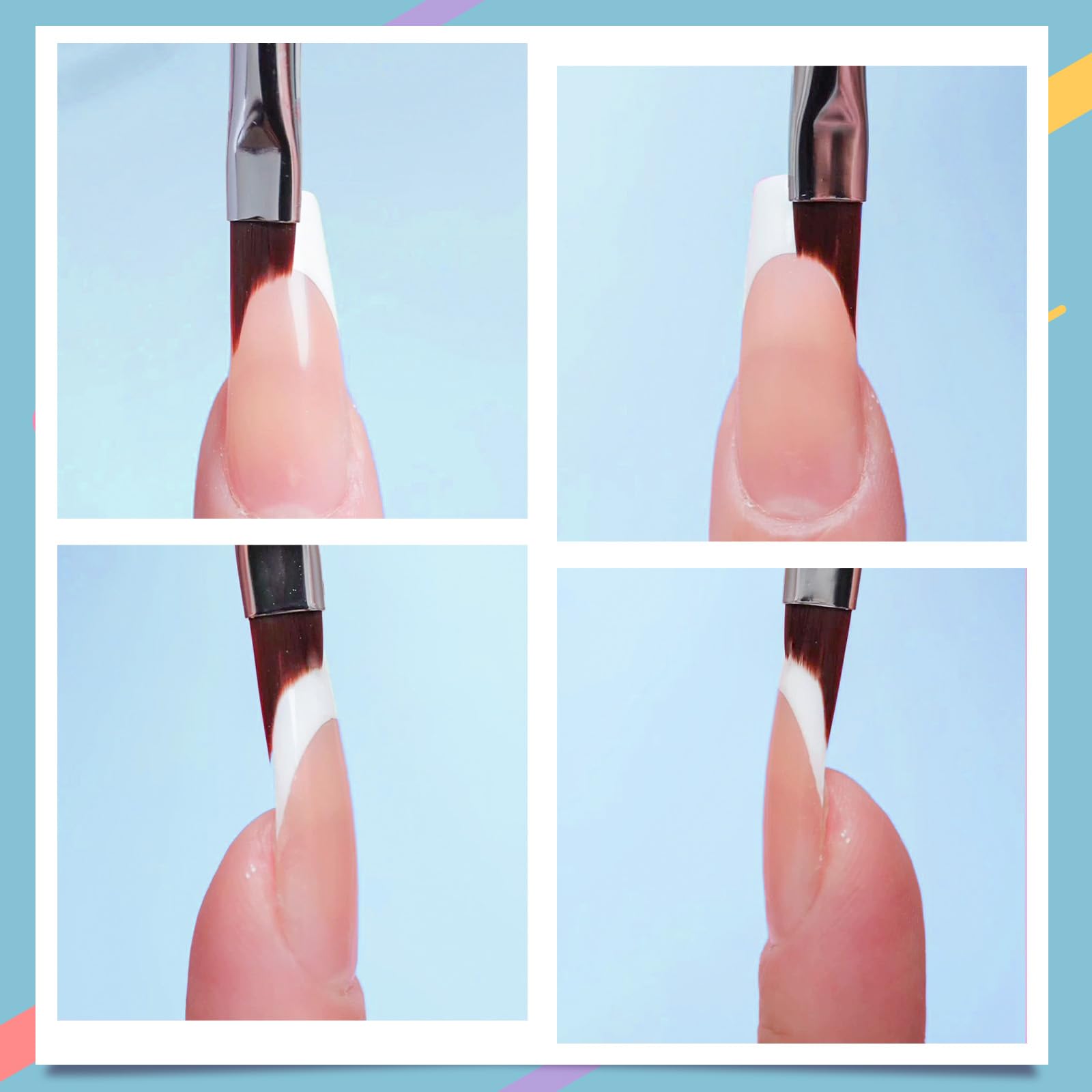Honey Joy brush next to ruler showing 16.6 cm length for balanced control