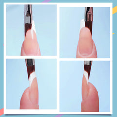 Honey Joy brush next to ruler showing 16.6 cm length for balanced control