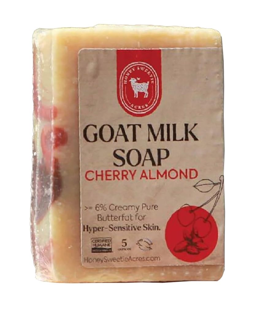 Honey Sweetie Acres front packaging showing cherry almond bar and benefits