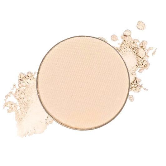 Honeybee Gardens front pan showing Antique matte pale cream bisque for versatile base