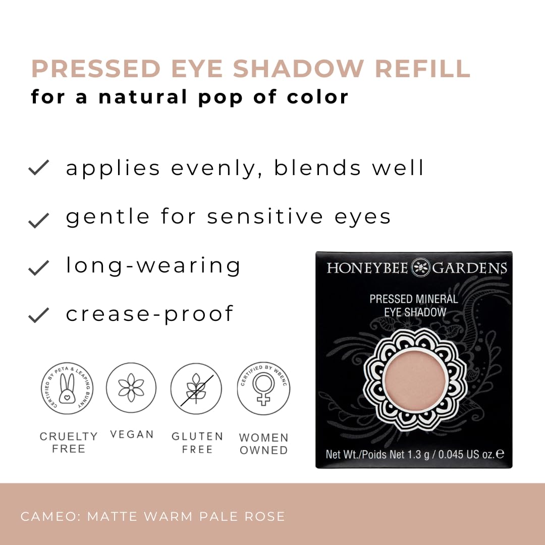 Honeybee Gardens Cameo close-up texture revealing fine mineral pigment for smooth application