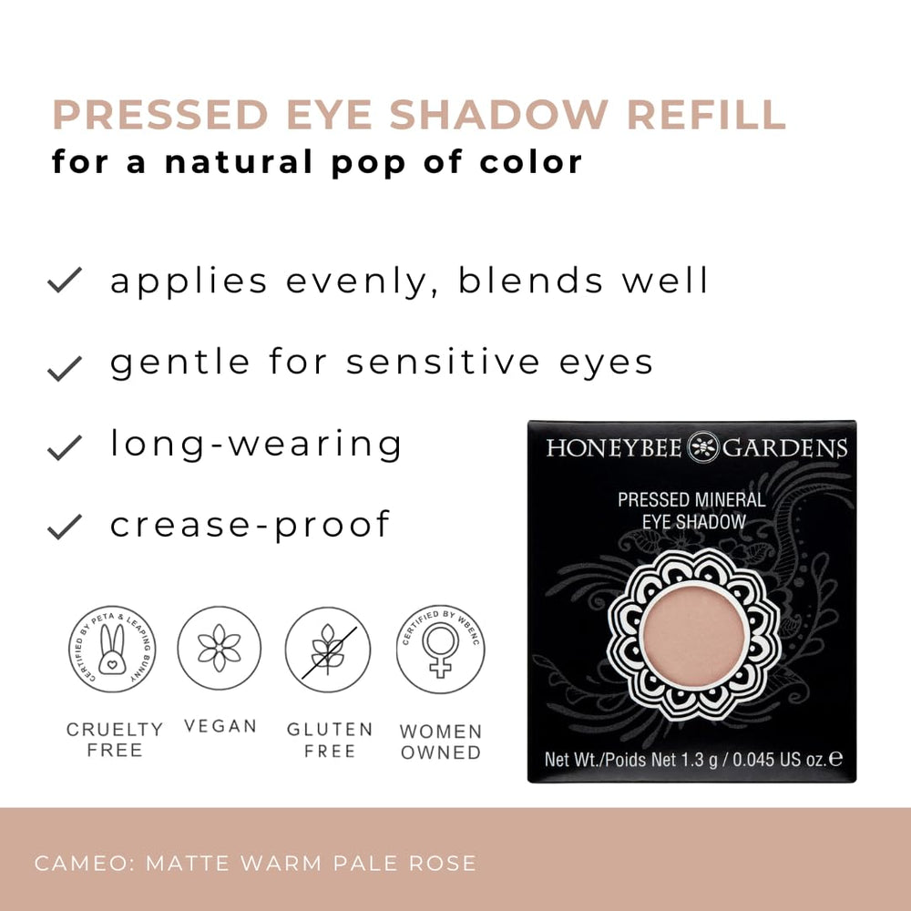 Honeybee Gardens Cameo close-up texture revealing fine mineral pigment for smooth application