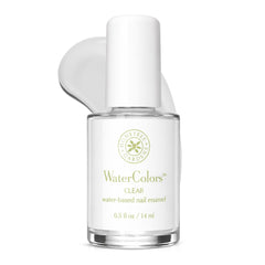 Honeybee Gardens front bottle view showing clear polish benefits