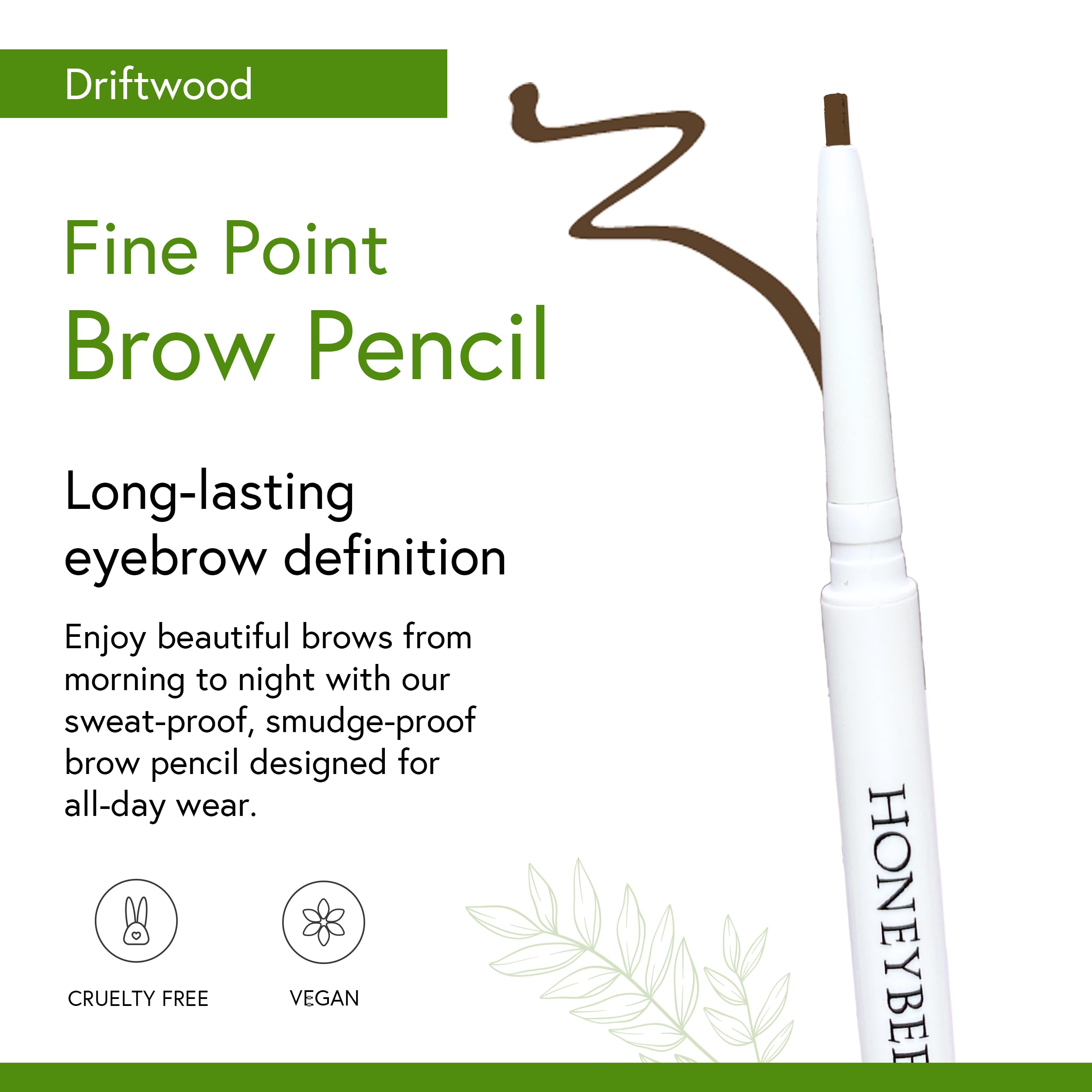 Honeybee Gardens fine 1.7 mm tip close-up for hair-like brown strokes