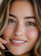 Honeybee Gardens Primrose brush applying color demonstrating effortless blending and natural finish