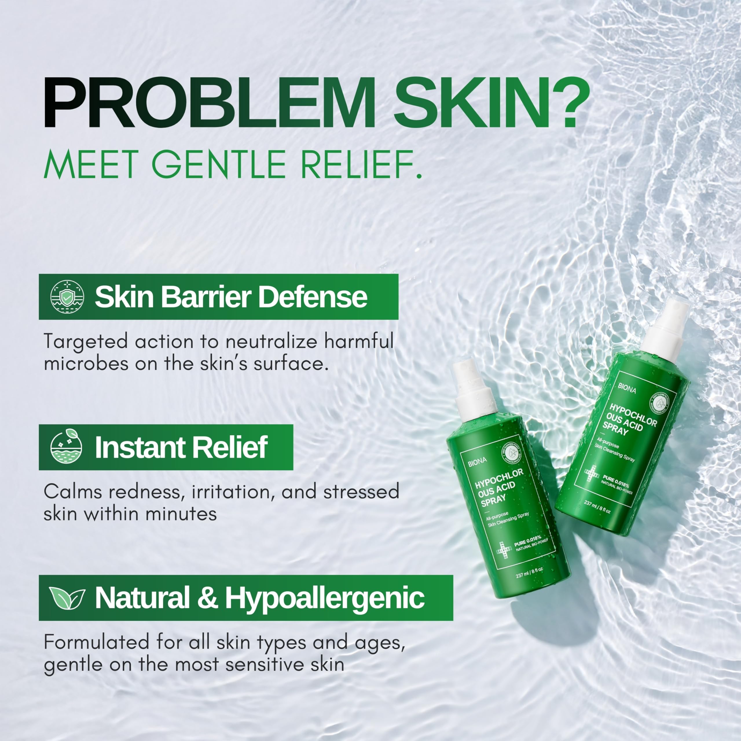 Honeydew Labs BIONA spray nozzle in action for touch-free application benefit