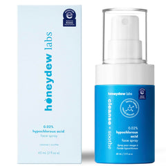 Honeydew Labs front packaging of HOCl facial cleanser, gentle daily cleansing
