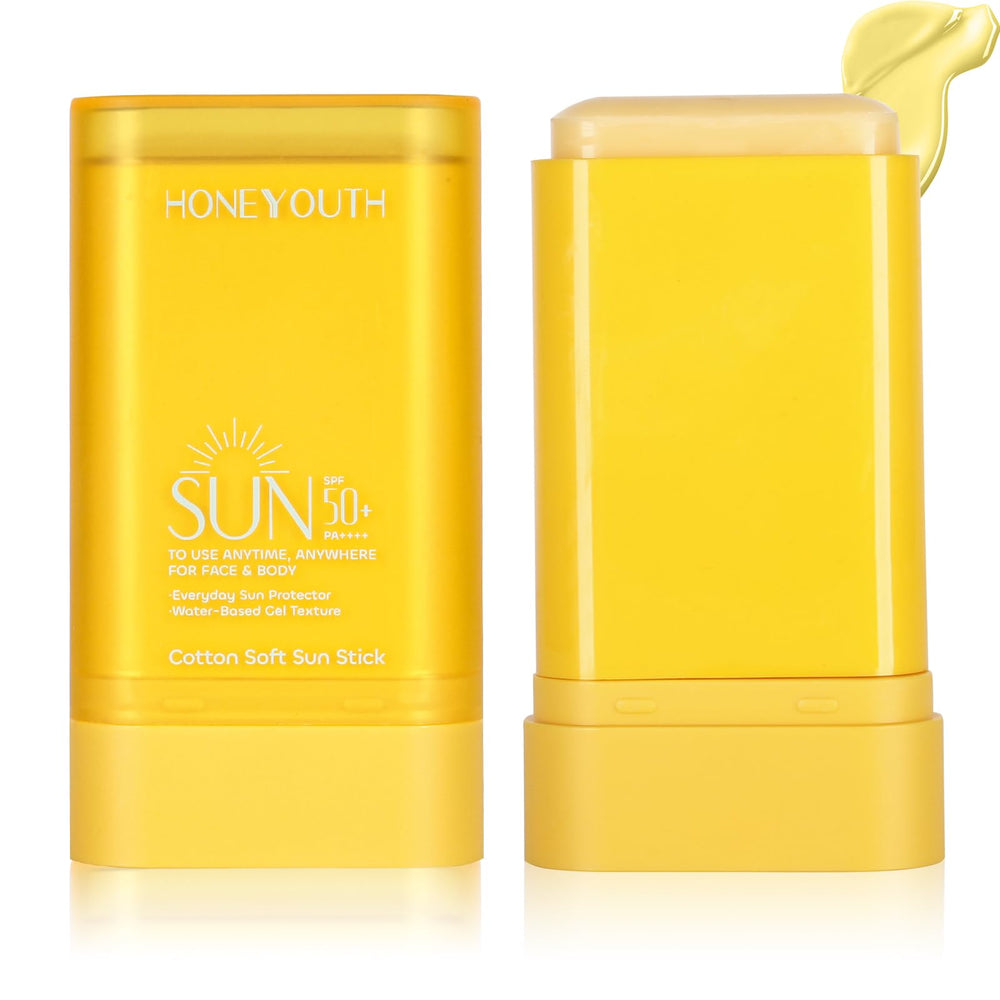 Honeyouth front packaging showing compact sunstick and SPF information for easy protection