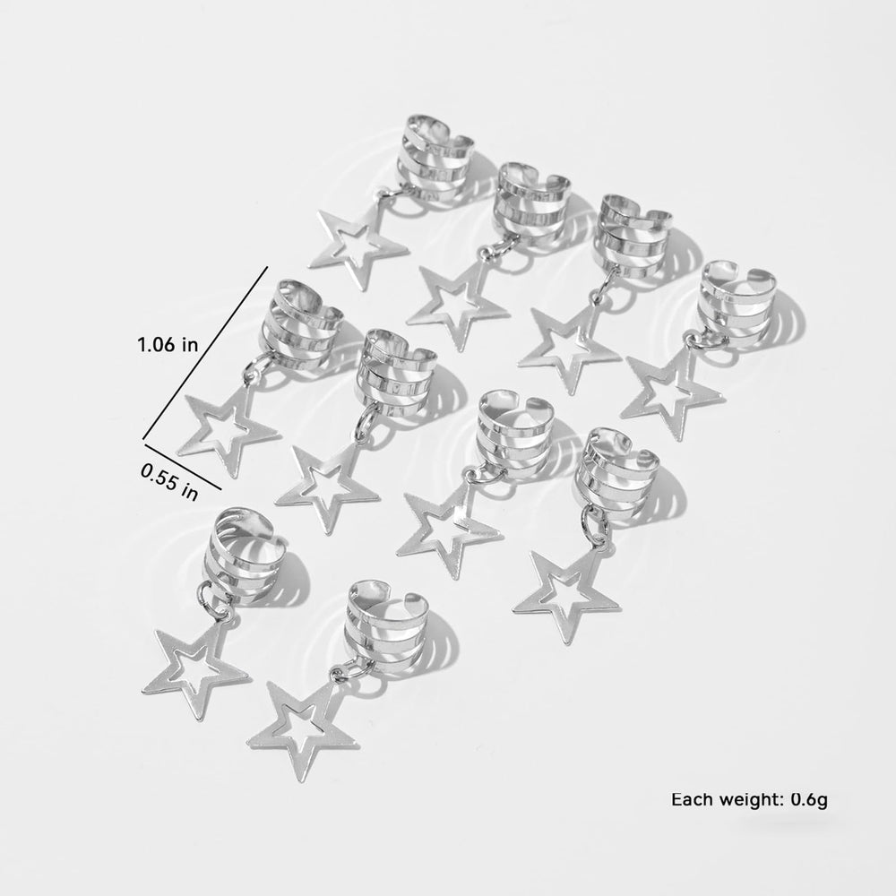 HONGCAUP clips styled in braided hair demonstrating secure hold and style
