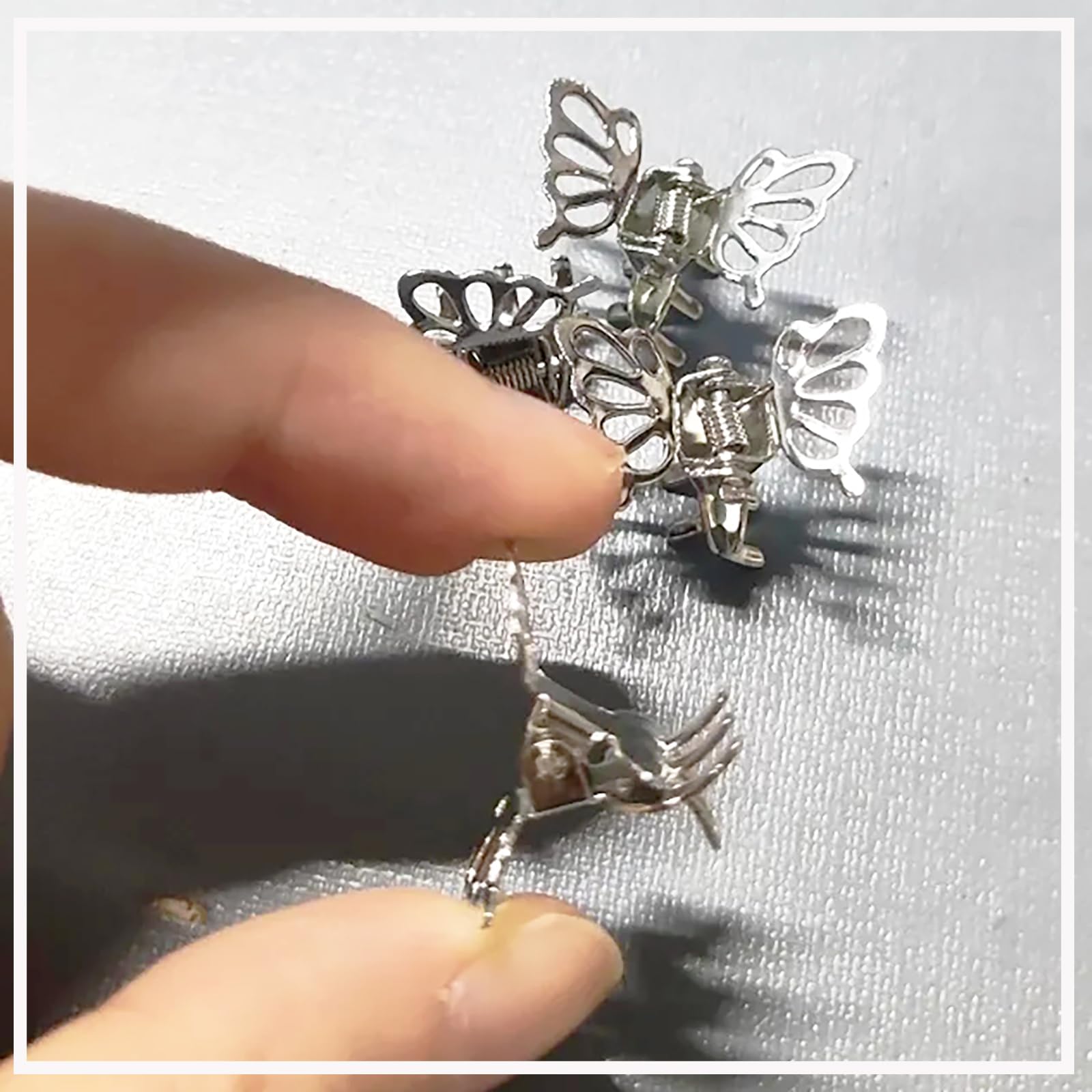 HONGCAUP clips used in styled hair showing easy decorative hold benefit