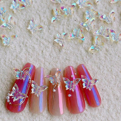 HONGCAUP close-up of resin butterfly texture shows smooth finish and shimmer