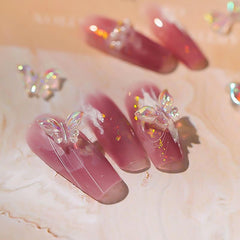 HONGCAUP lifestyle shot on bridal nails shows elegant shimmer for special events