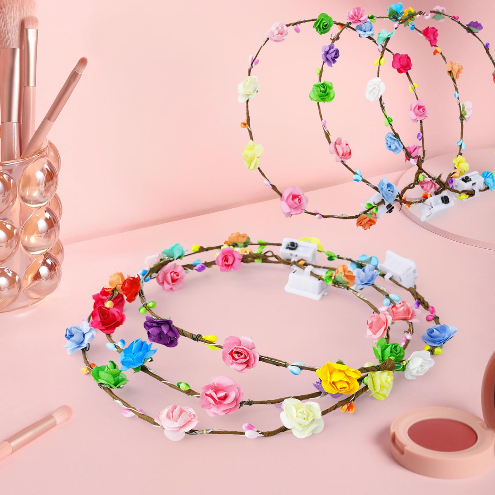 HONLYNE party table display of crowns showing perfect favor presentation