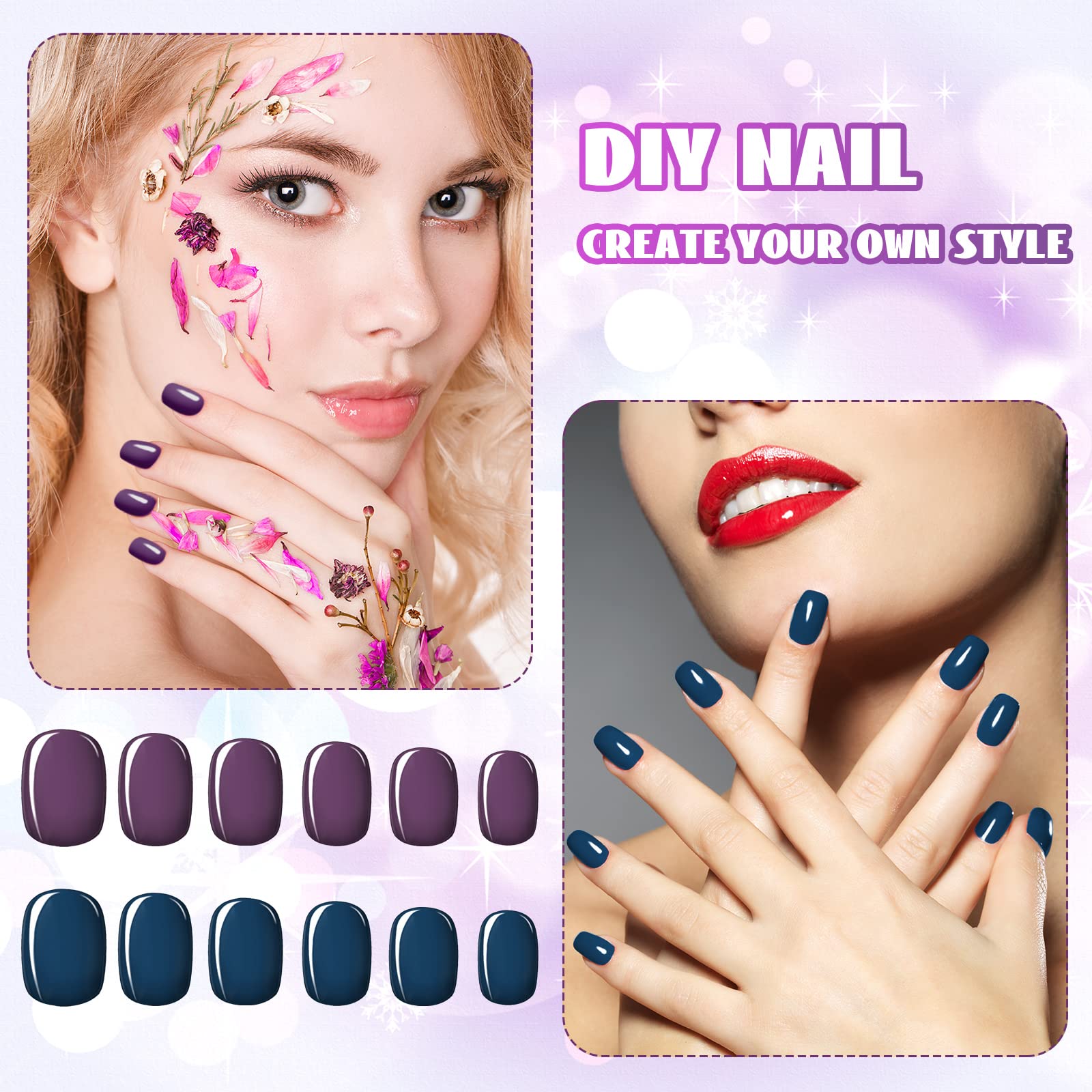 Honoson display of different nail shapes and sizes offering versatile fit options