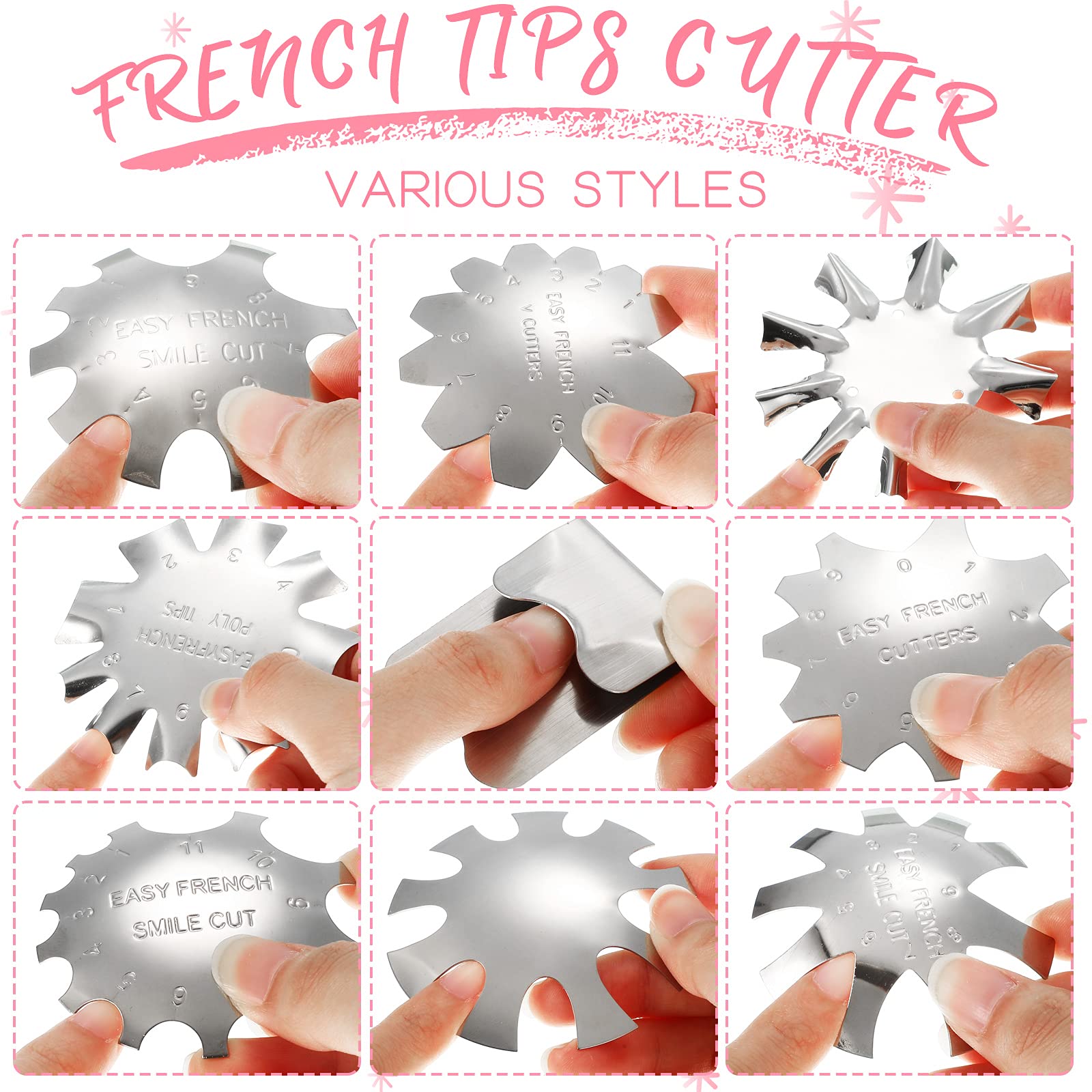 Honoson trimmer in use on acrylic nail demonstrating crisp smile-line shaping benefit