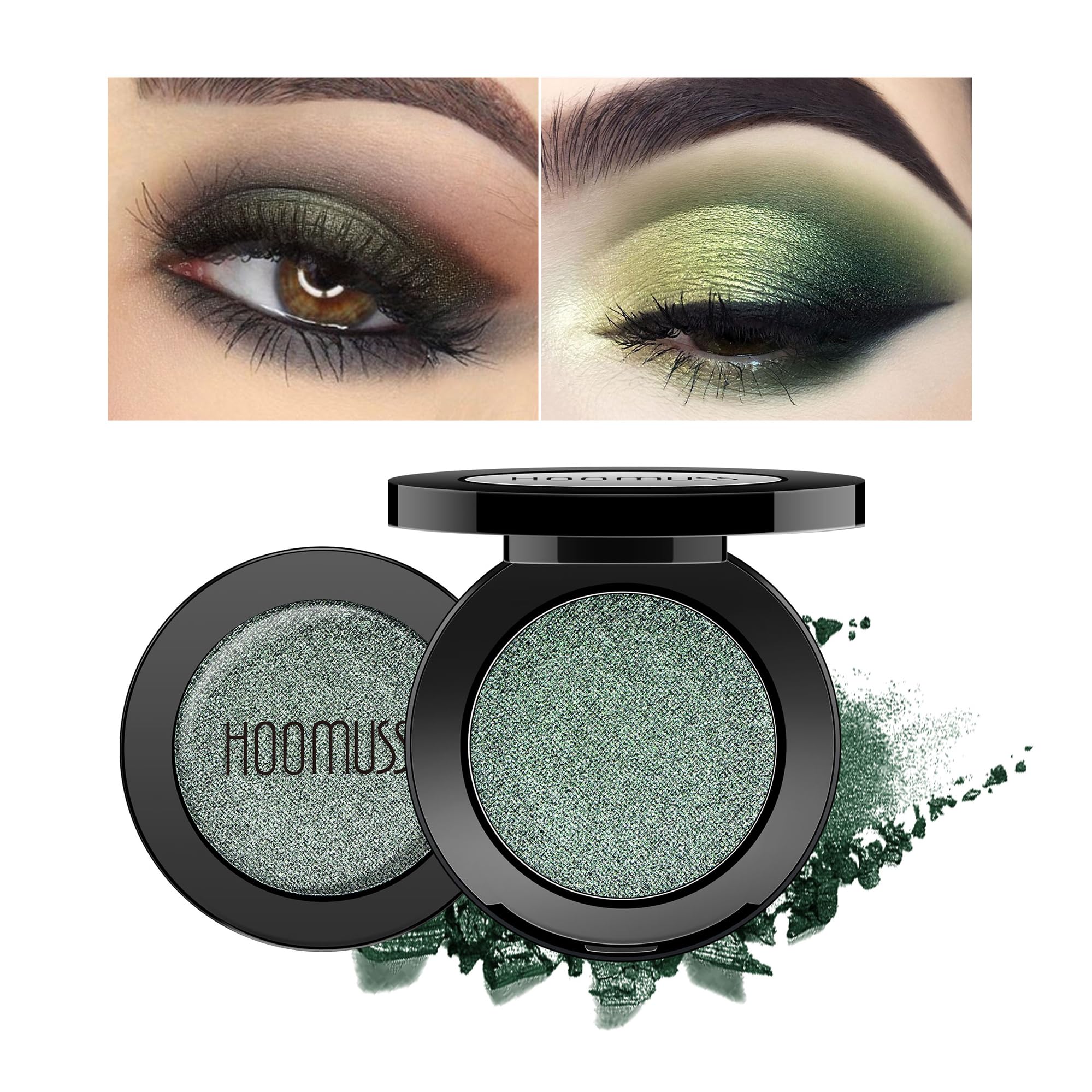 HOOMUSS emerald green palette open showing pans and vibrant colors benefit bold looks